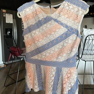 BCBG peplum shirt size S